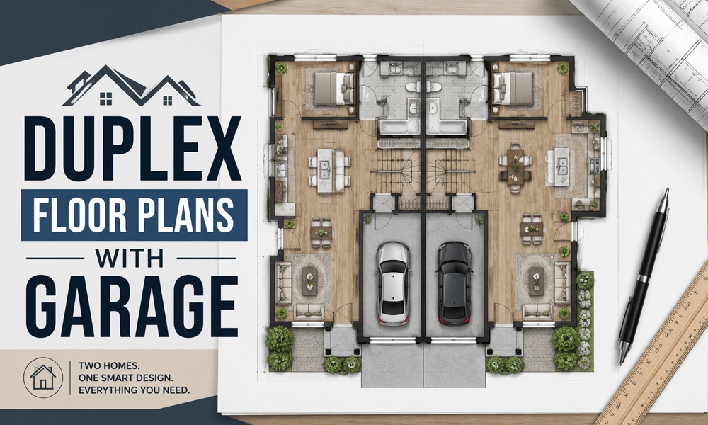 Duplex Floor Plans With Garage