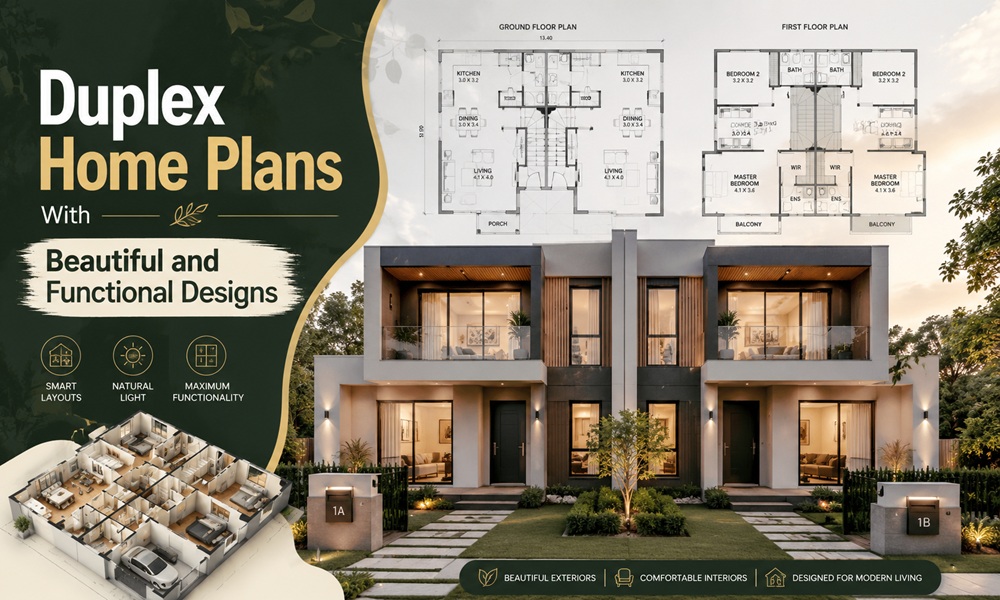 Duplex Home Plans With Beautiful and Functional Designs
