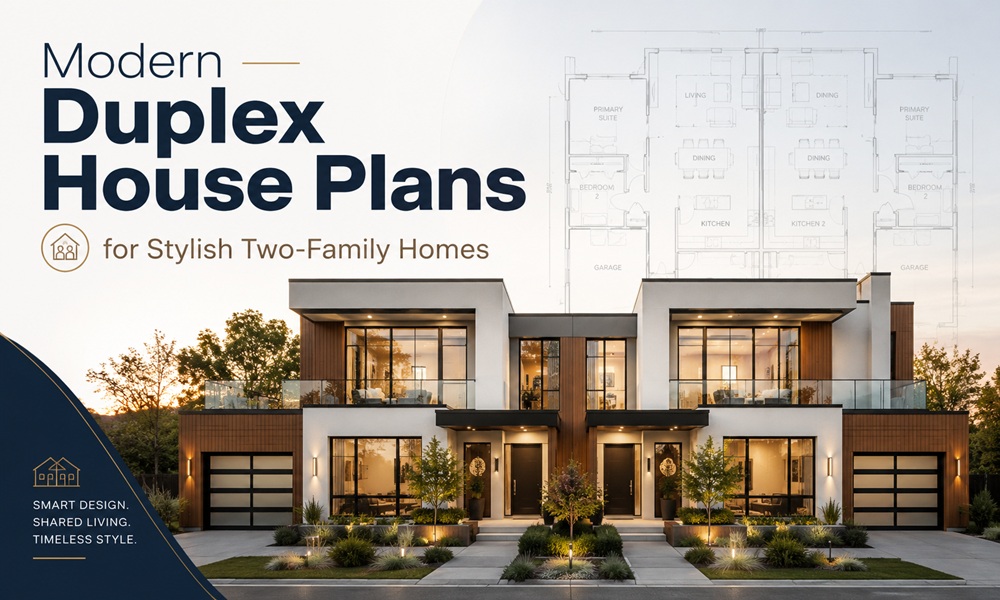Modern Duplex House Plans
